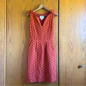Anthropologie 🧡 Tabitha Basket Weave Sleeveless Dress with Pockets! | Size 2
